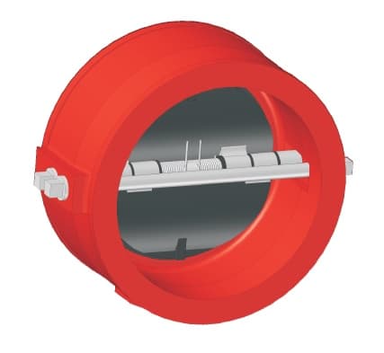 Weflo UL Listed Wafer Double Door Check Valve Fig. F4011